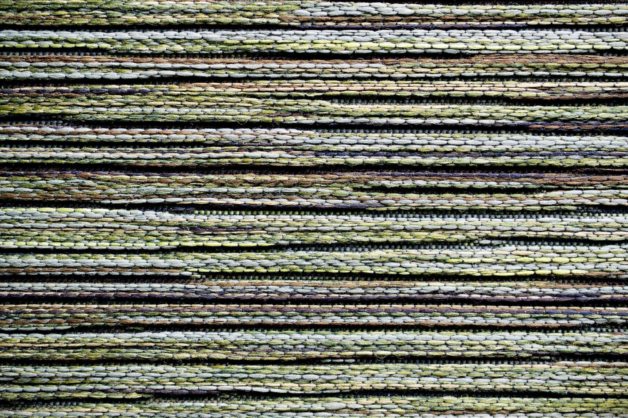 Brighton Marled Stripe Green Rug