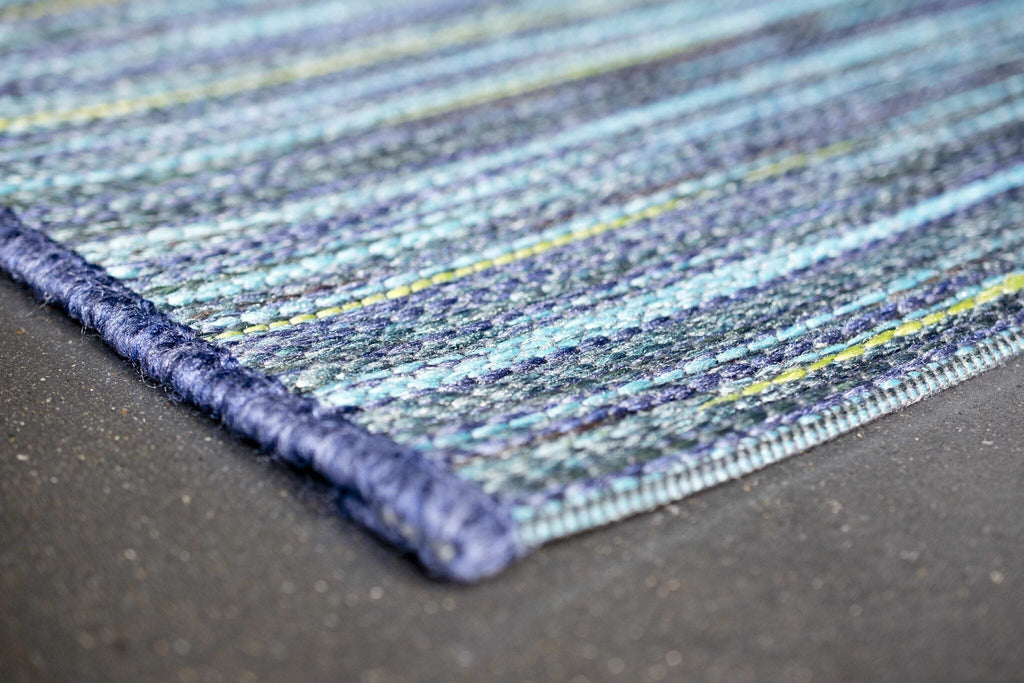 Brighton Marled Stripe Blue Rug