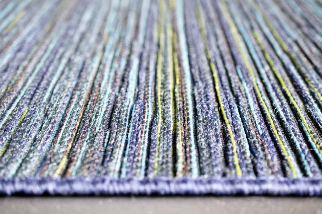 Brighton Marled Stripe Blue Rug
