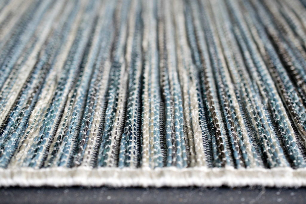 Brighton Marled Stripe Ivory/blue Rug