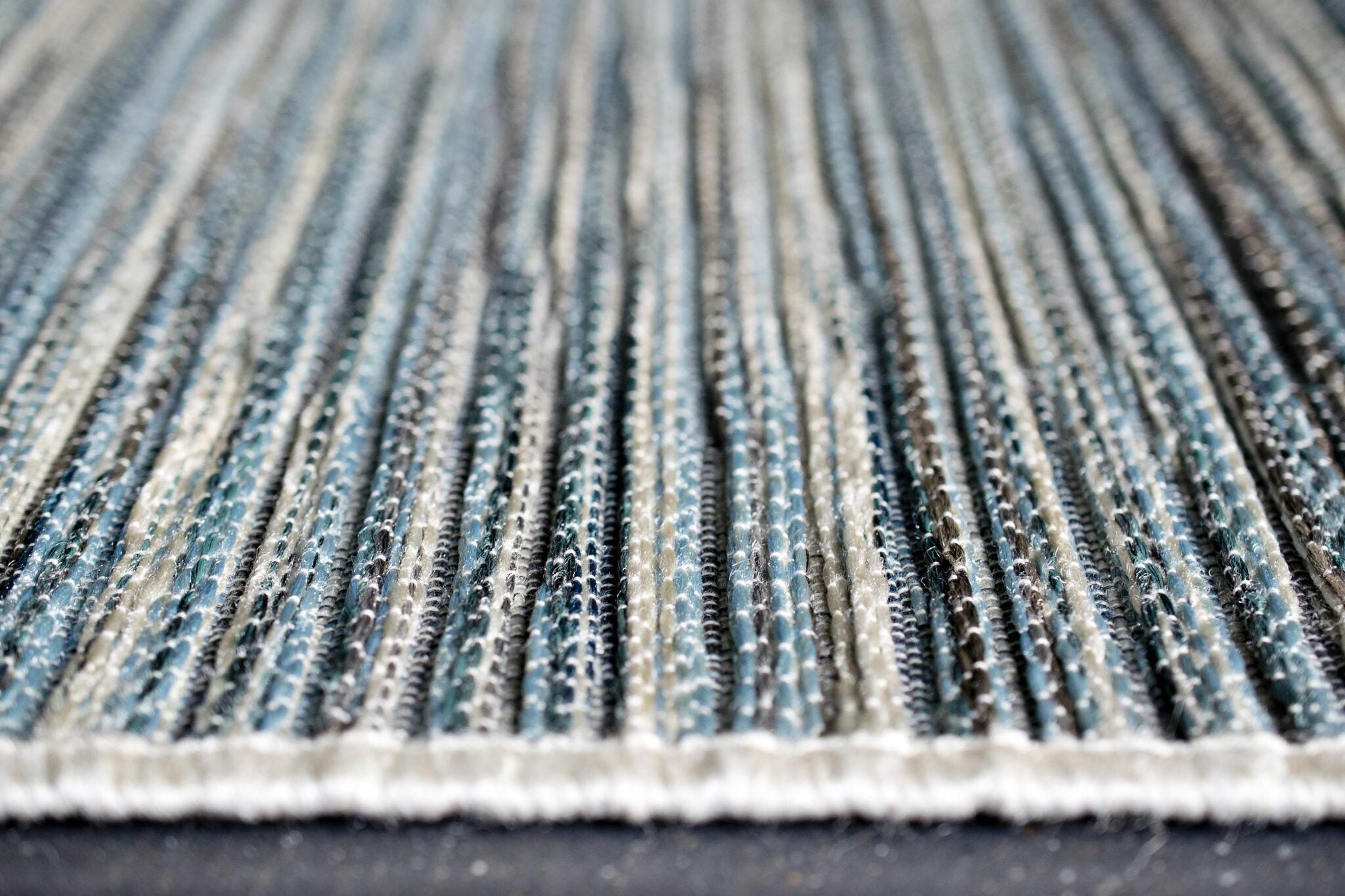 Brighton Marled Stripe Ivory/blue Rug