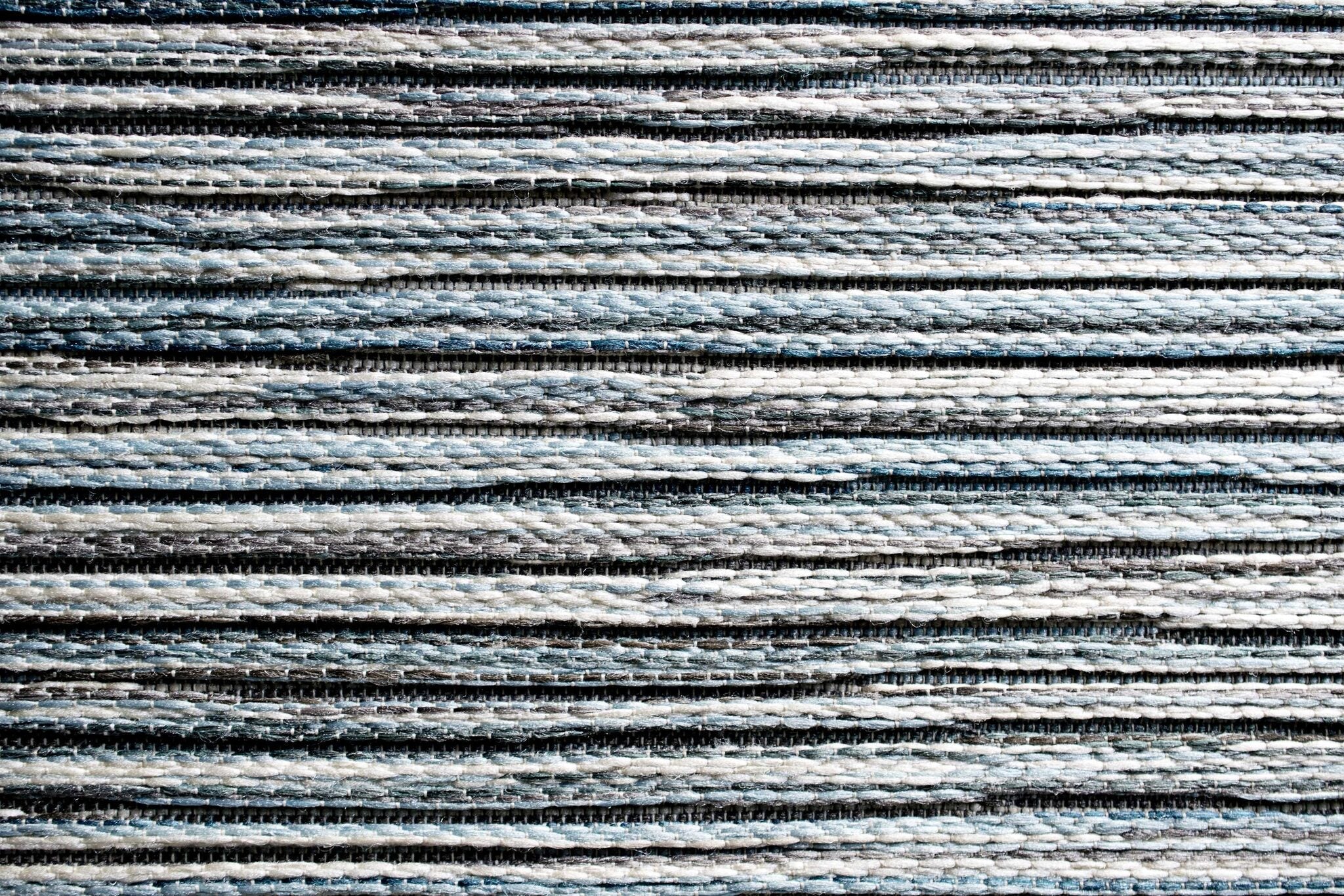 Brighton Marled Stripe Ivory/blue Rug