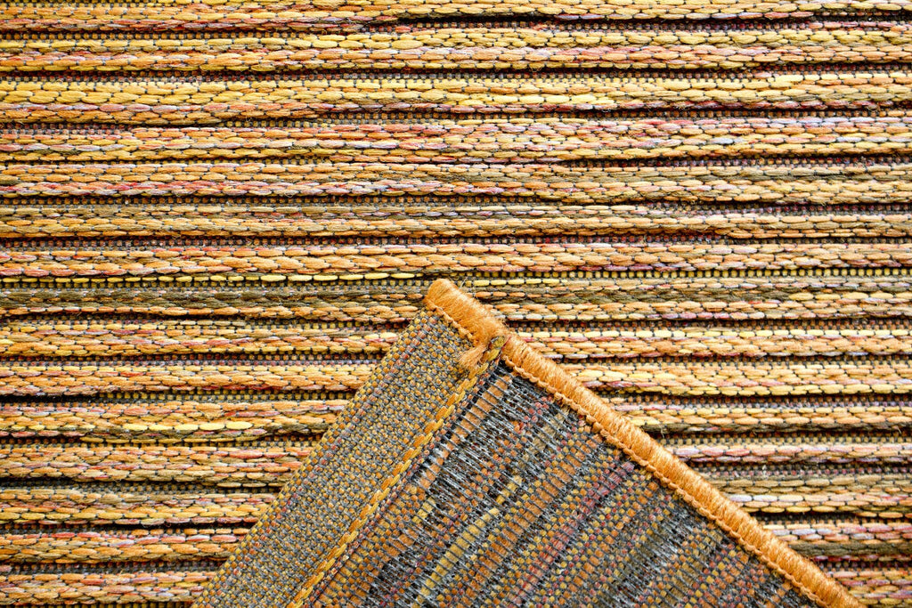 Brighton Marled Stripe Terracotta Rug