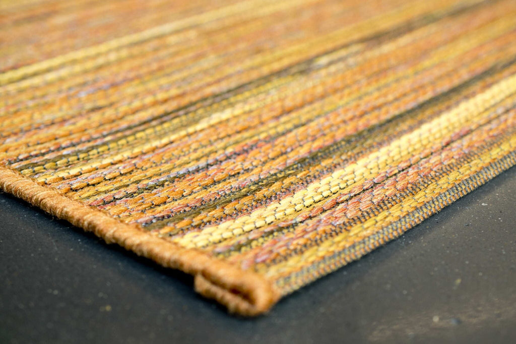 Brighton Marled Stripe Terracotta Rug