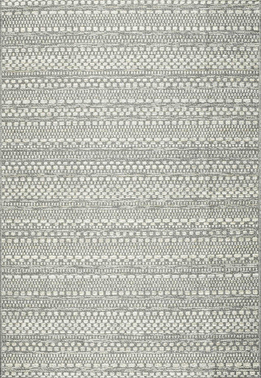 Brighton Aztec Stripe Silver Rug