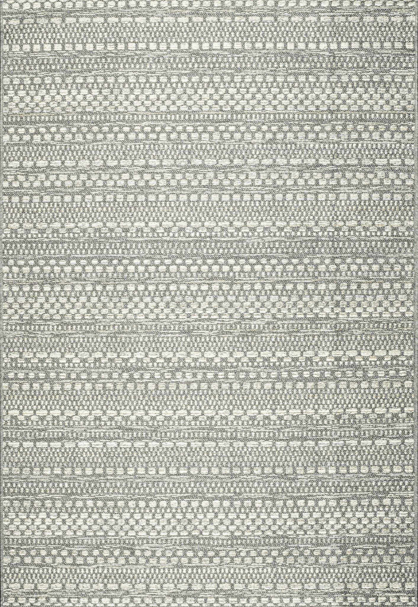 Brighton Aztec Stripe Silver Rug