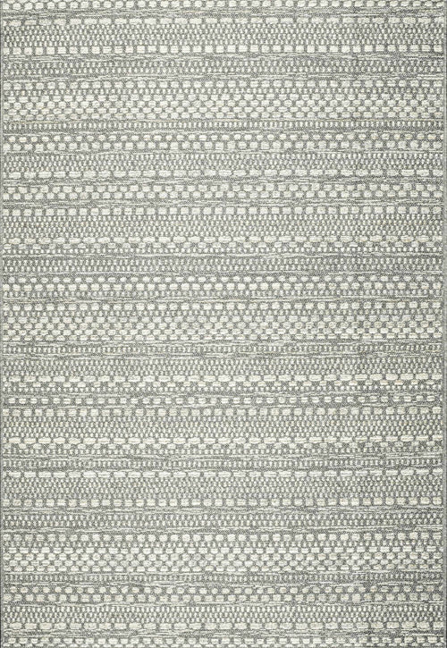 Brighton Aztec Stripe Silver Rug