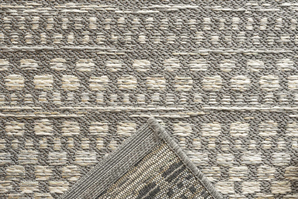 Brighton Aztec Stripe Silver Rug