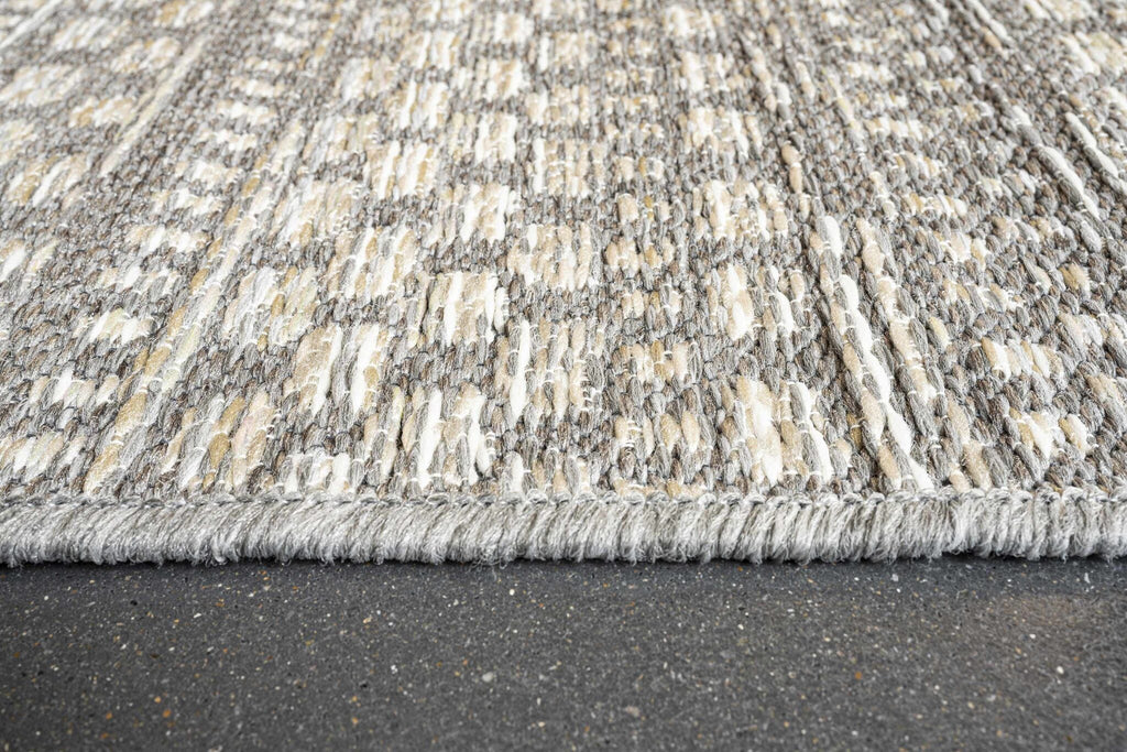 Brighton Aztec Stripe Silver Rug