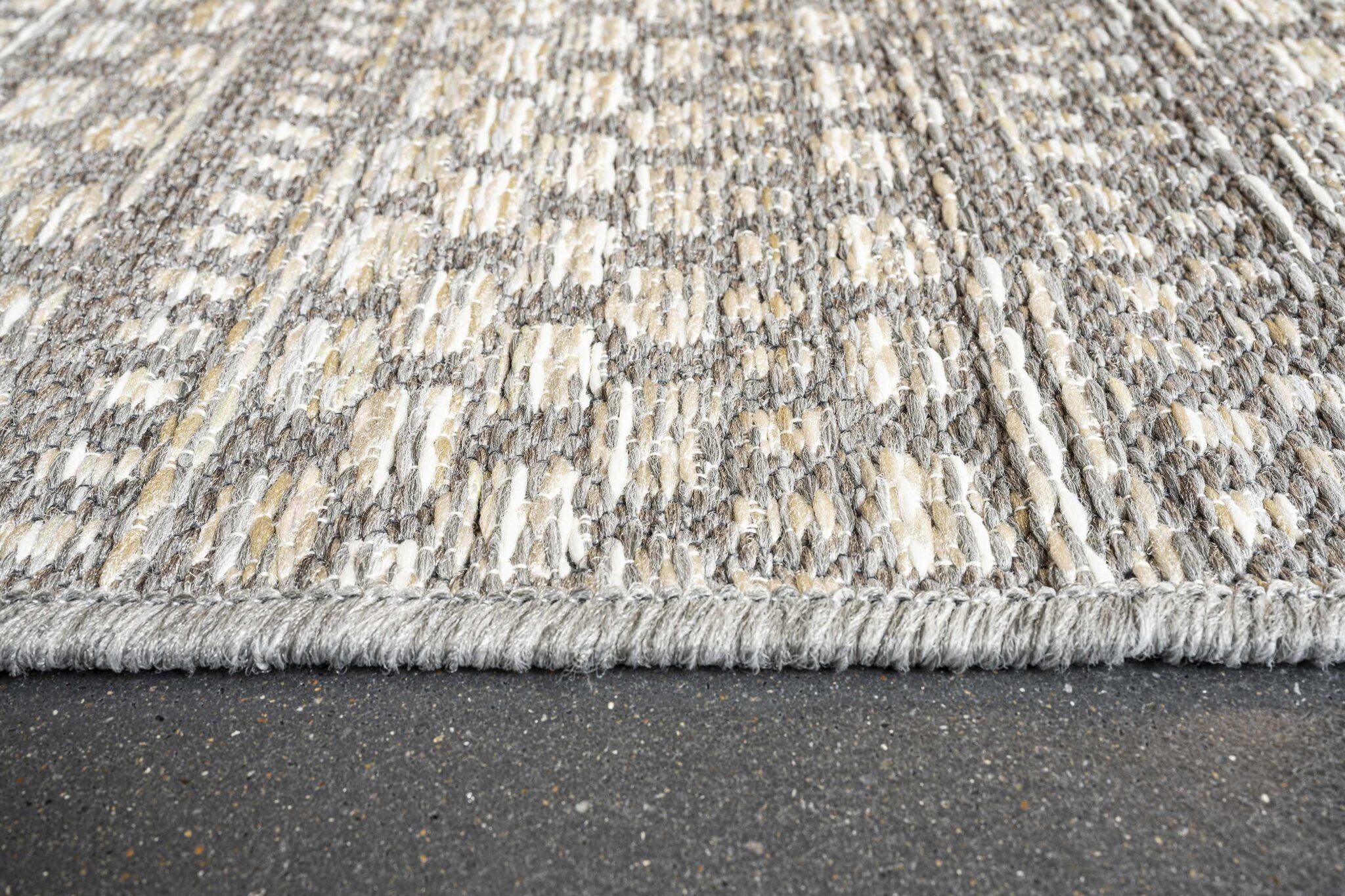 Brighton Aztec Stripe Silver Rug