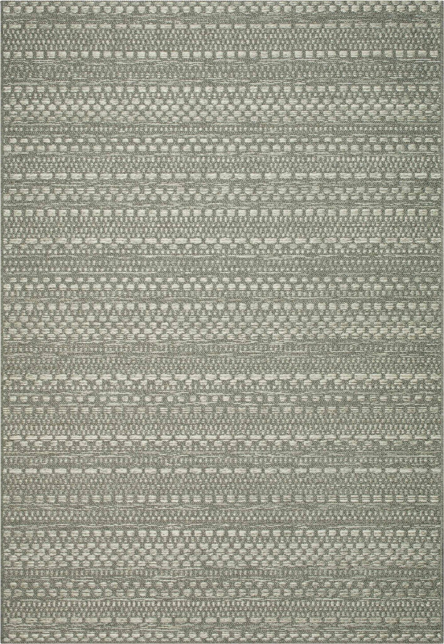 Brighton Aztec Stripe Silver Rug