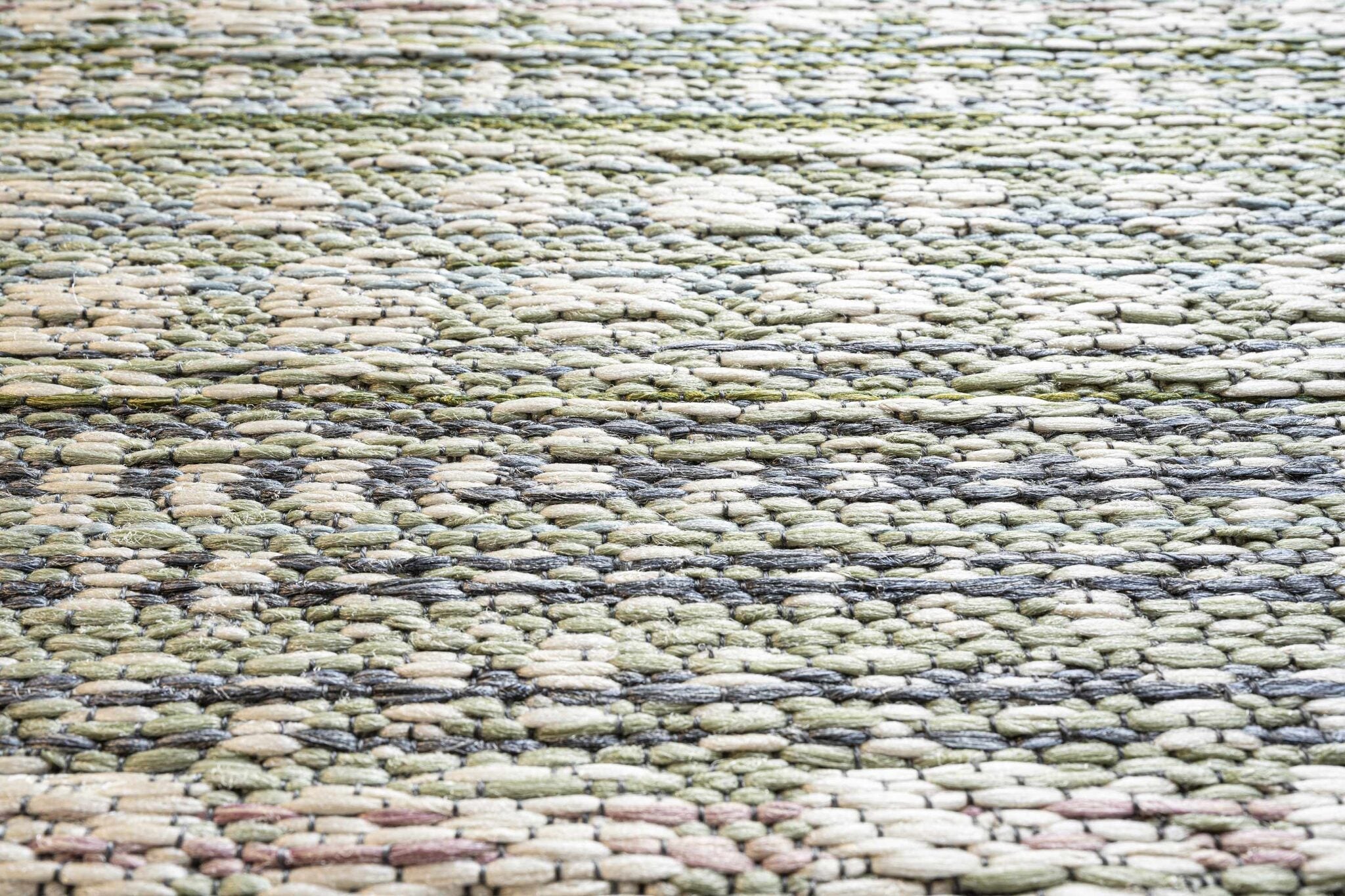 Brighton Aztec Stripe Blue Green Rug