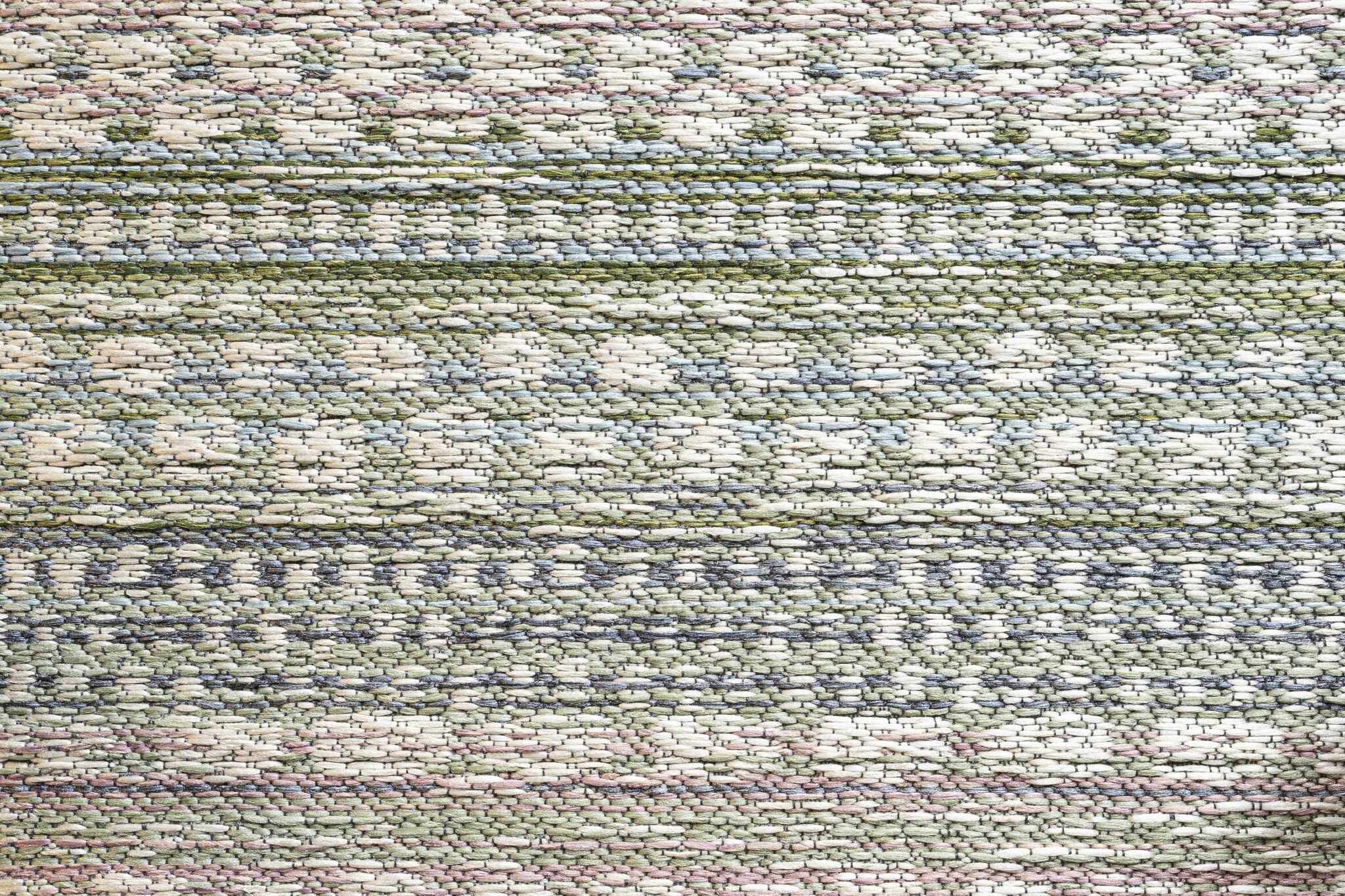 Brighton Aztec Stripe Blue Green Rug