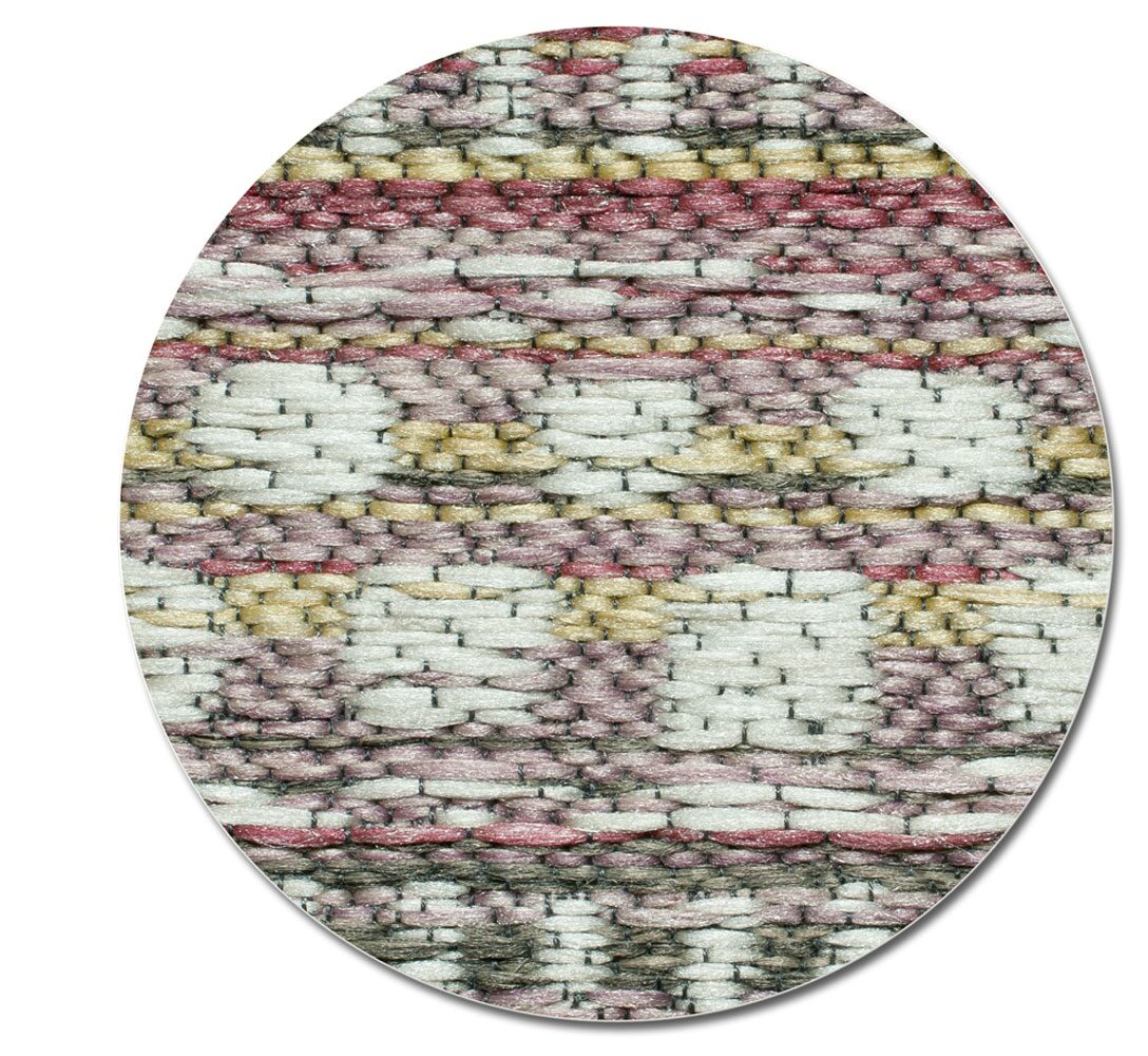Brighton Aztec Stripe Pink Rug