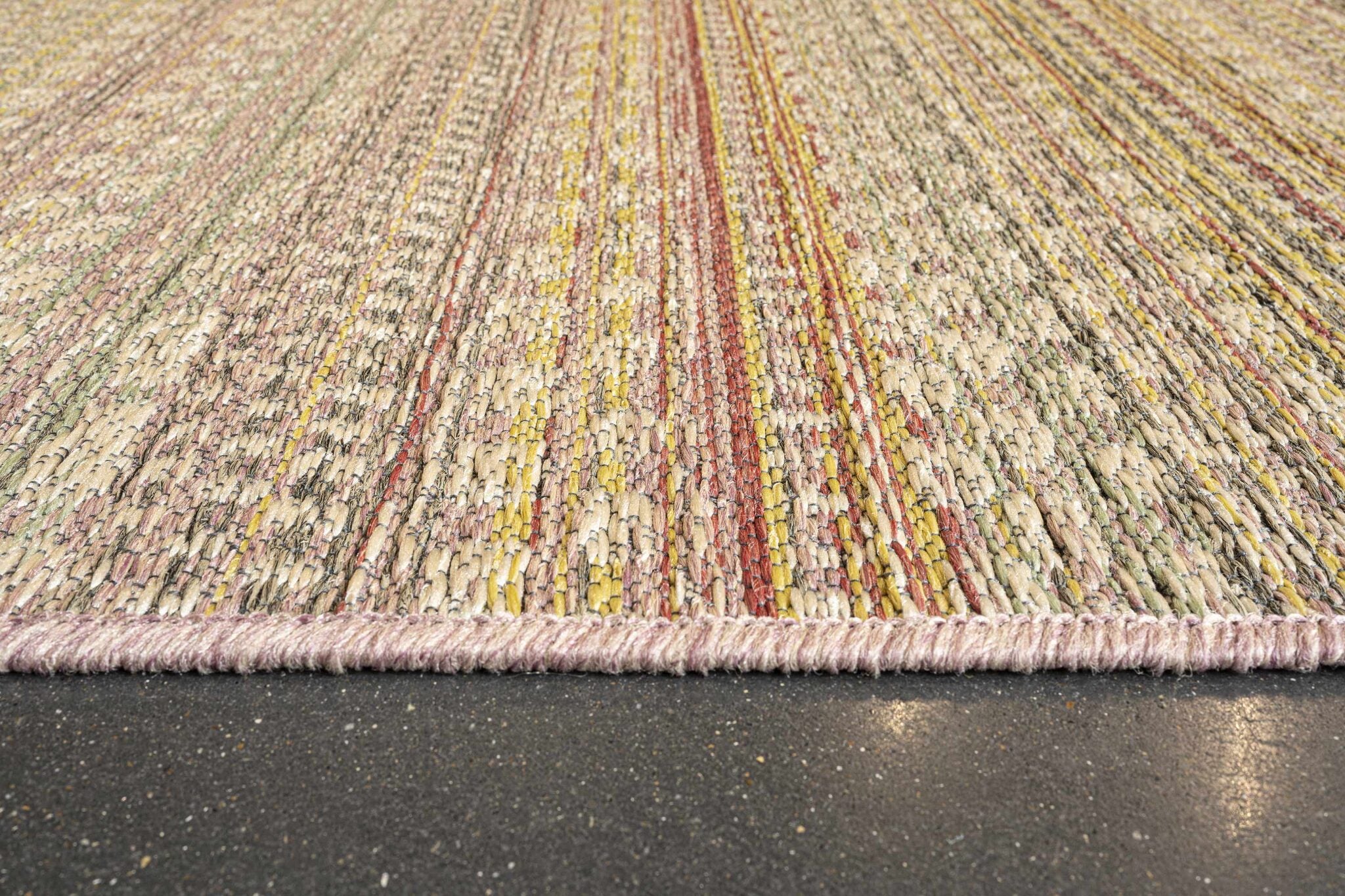Brighton Aztec Stripe Pink Rug