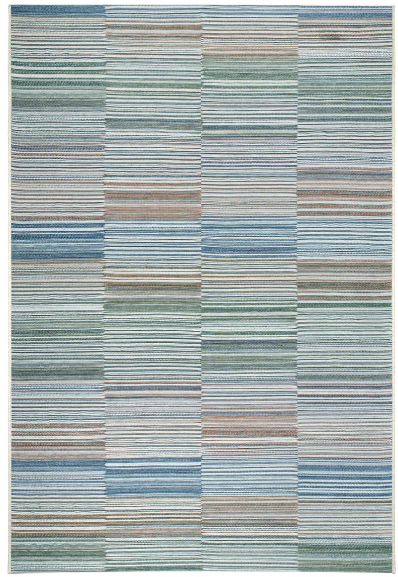 Brighton Coastal Stripe Blue Multi Rug