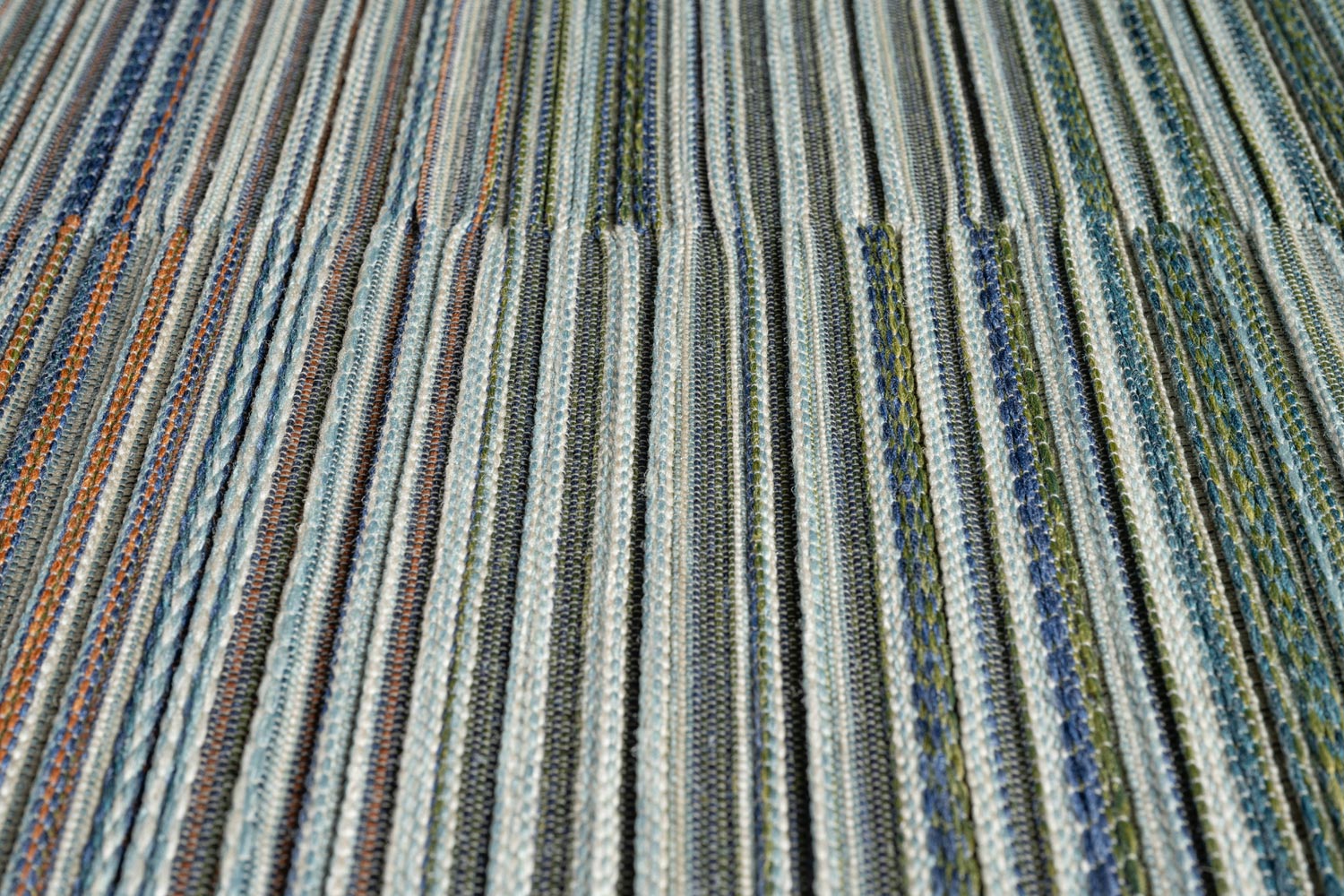 Brighton Coastal Stripe Blue Multi Rug