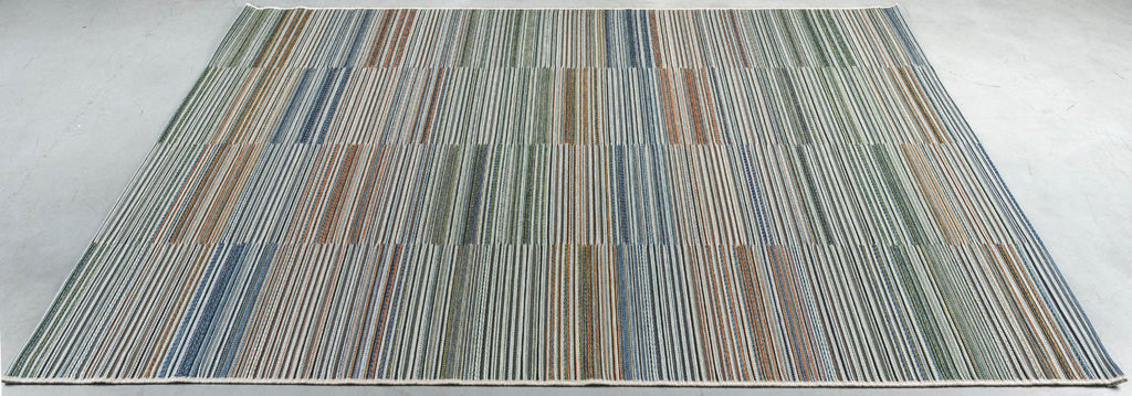 Brighton Coastal Stripe Blue Multi Rug
