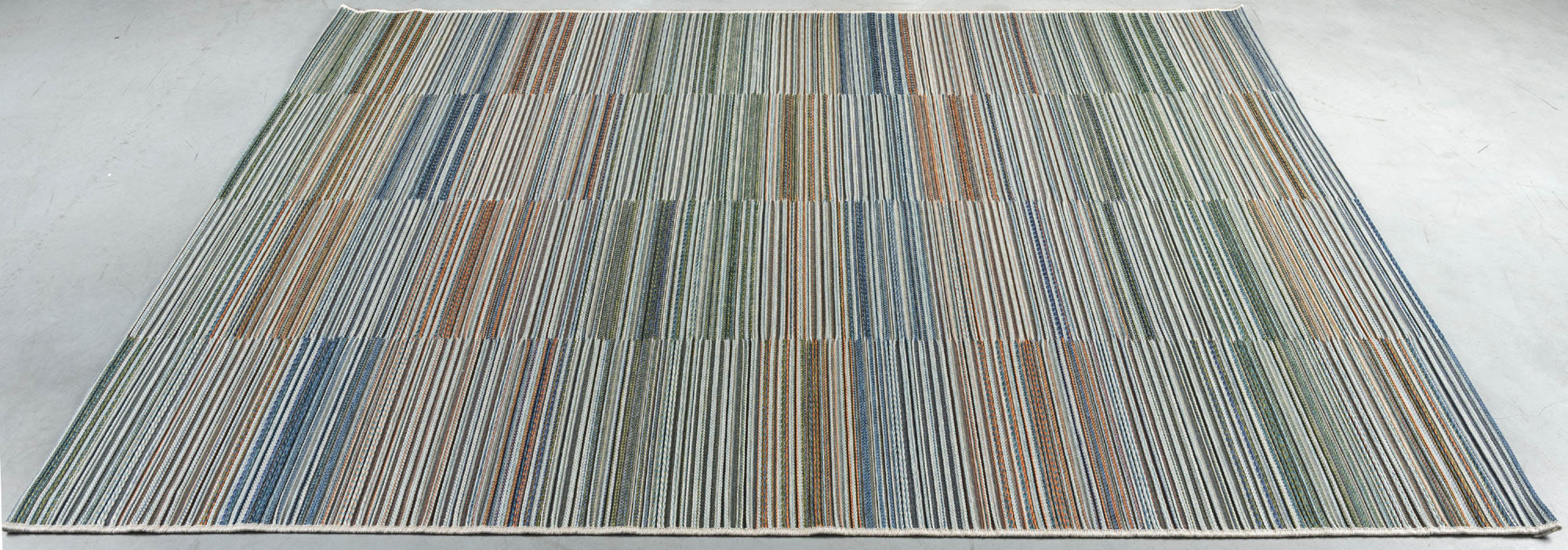 Brighton Coastal Stripe Blue Multi Rug