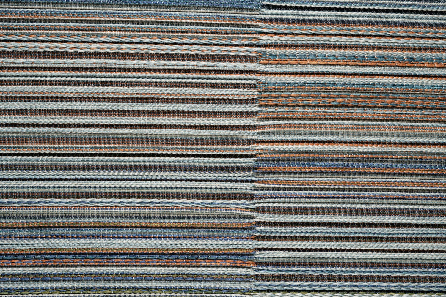 Brighton Coastal Stripe Blue Multi Rug