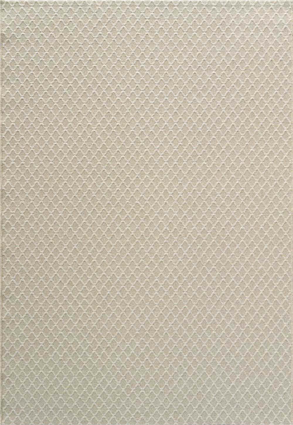High Line Diamond Lattice Beige Rug
