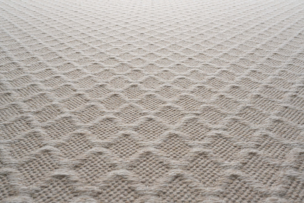 High Line Diamond Lattice Beige Rug