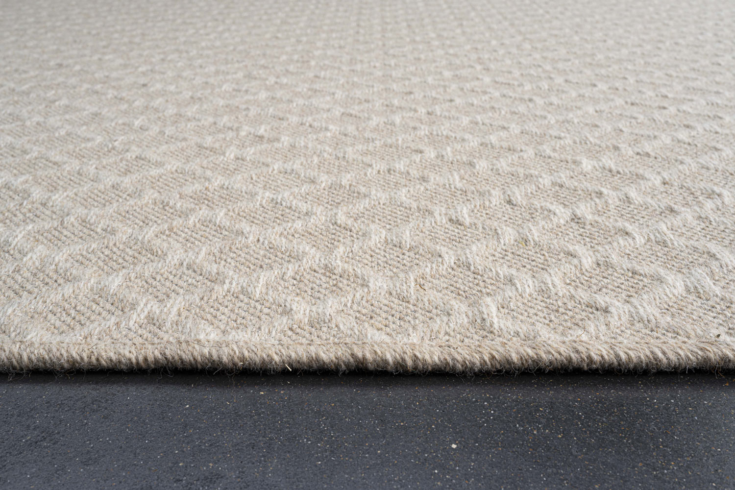 High Line Diamond Lattice Beige Rug