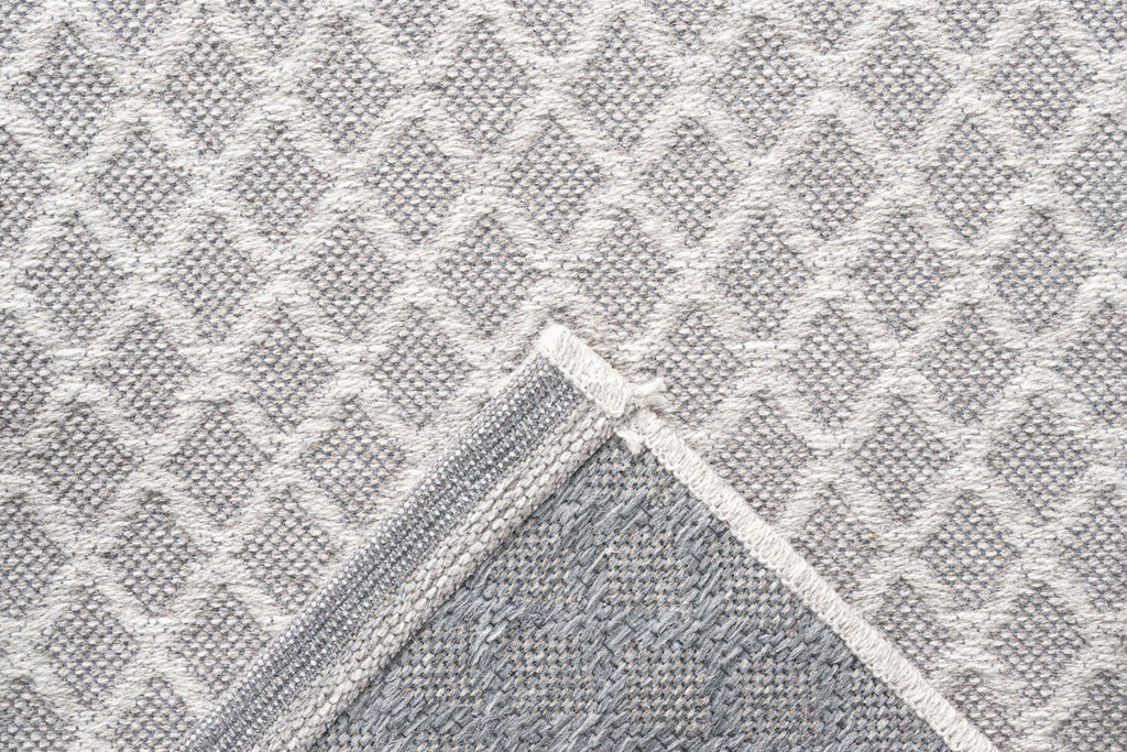 High Line Diamond Lattice Grey Rug