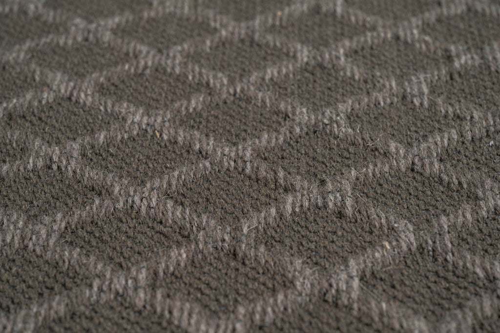 High Line Diamond Lattice Charcoal Rug