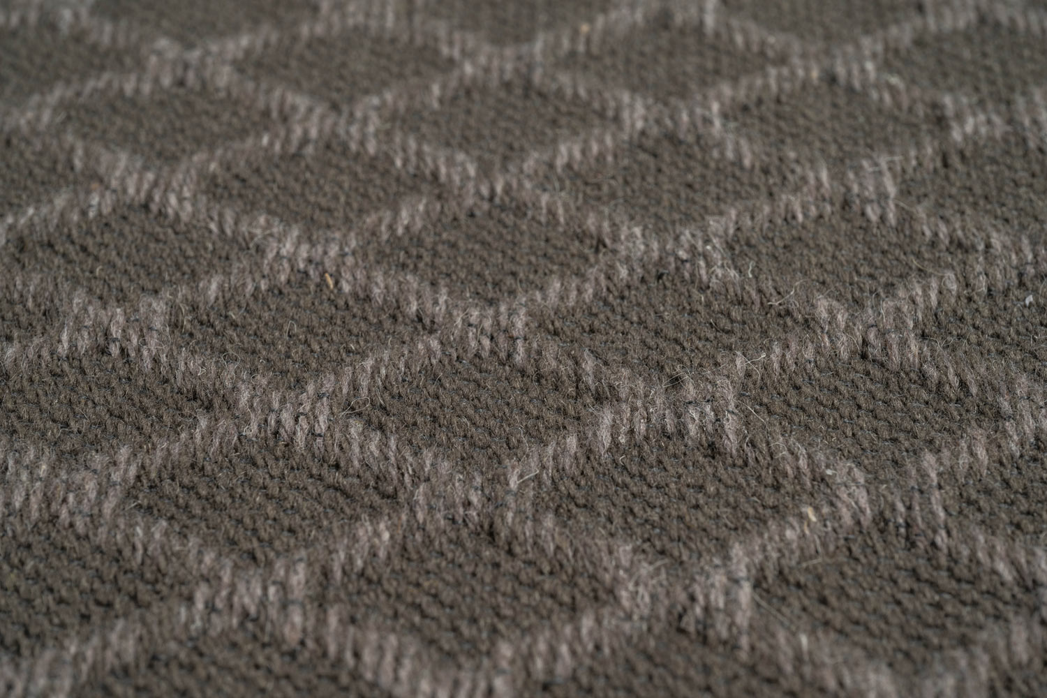 High Line Diamond Lattice Charcoal Rug