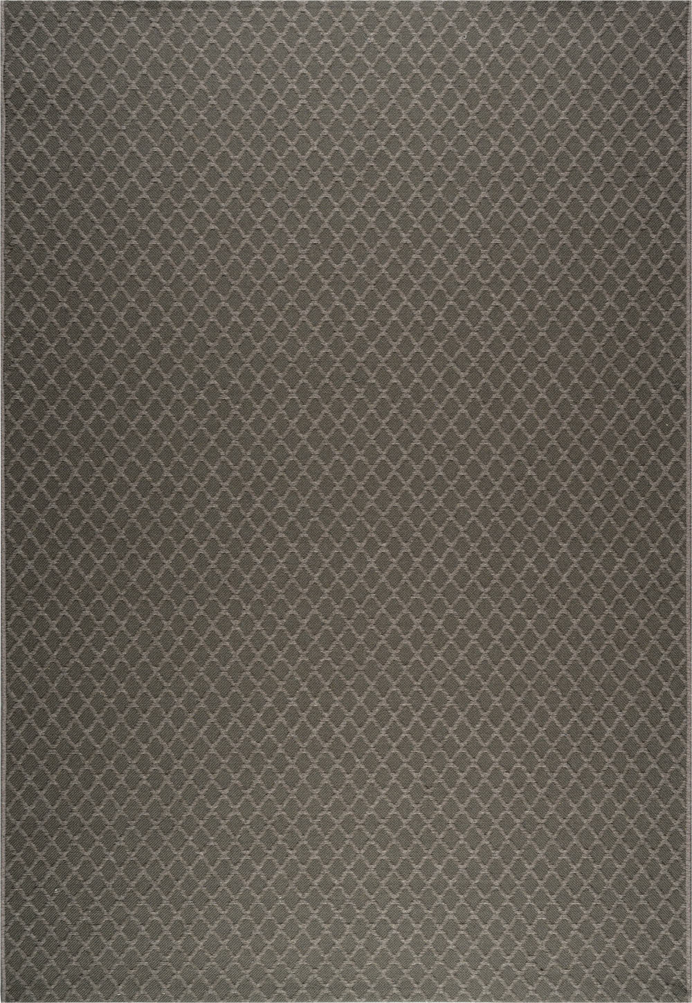 High Line Diamond Lattice Charcoal Rug