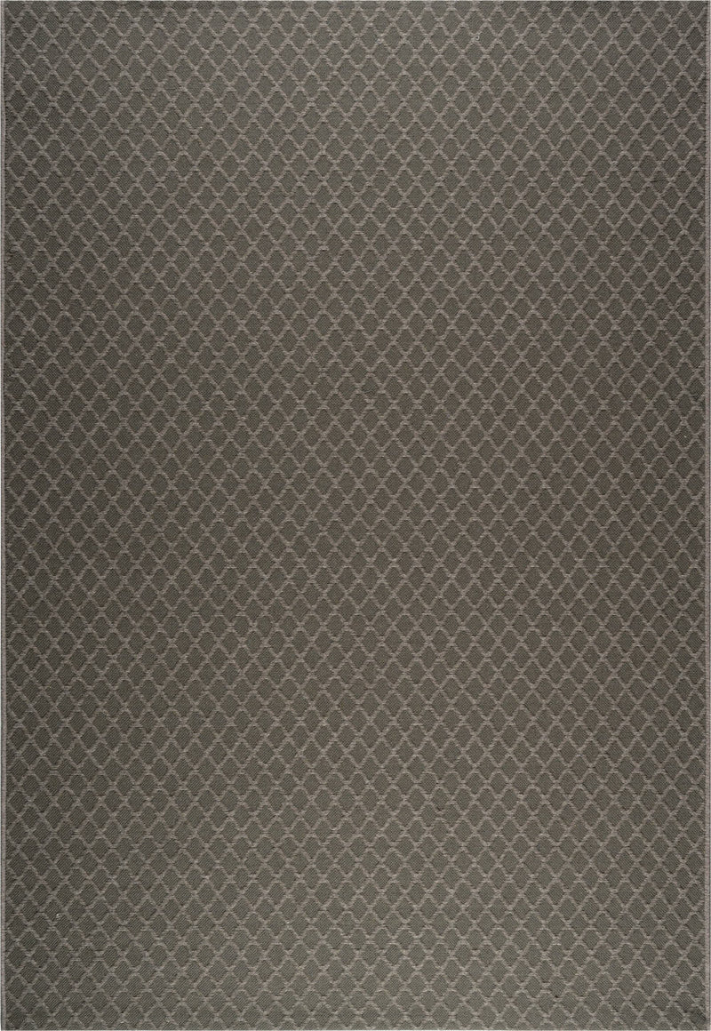 High Line Diamond Lattice Charcoal Rug