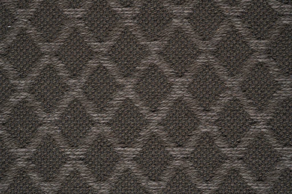 High Line Diamond Lattice Charcoal Rug