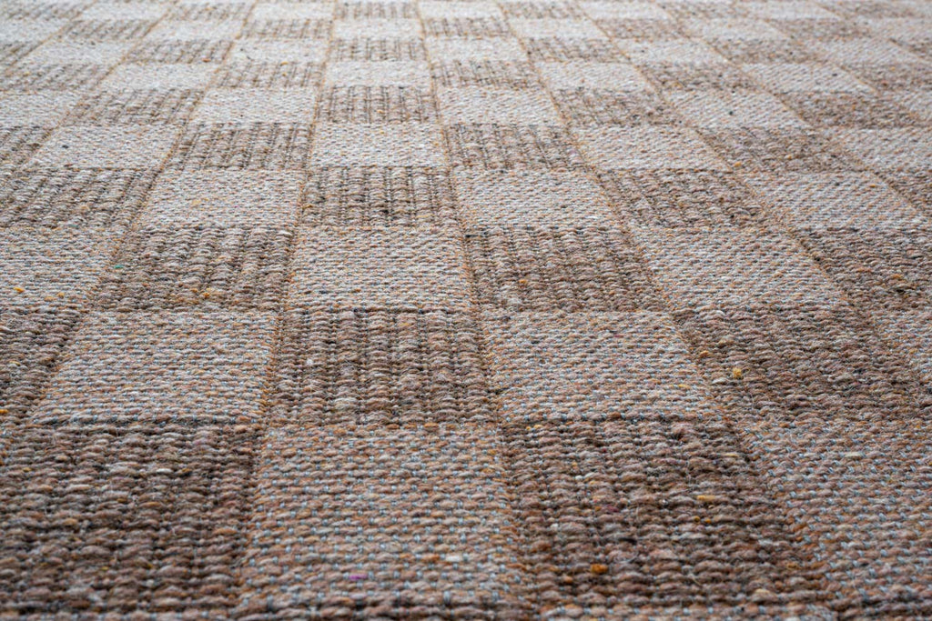 High Line Checkerboard Gold Rug