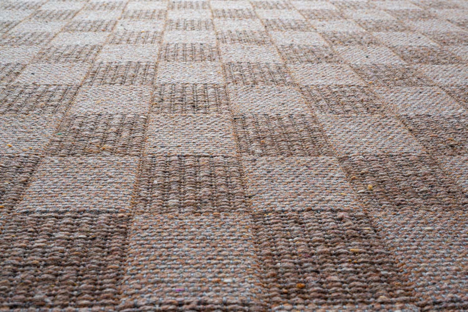 High Line Checkerboard Gold Rug