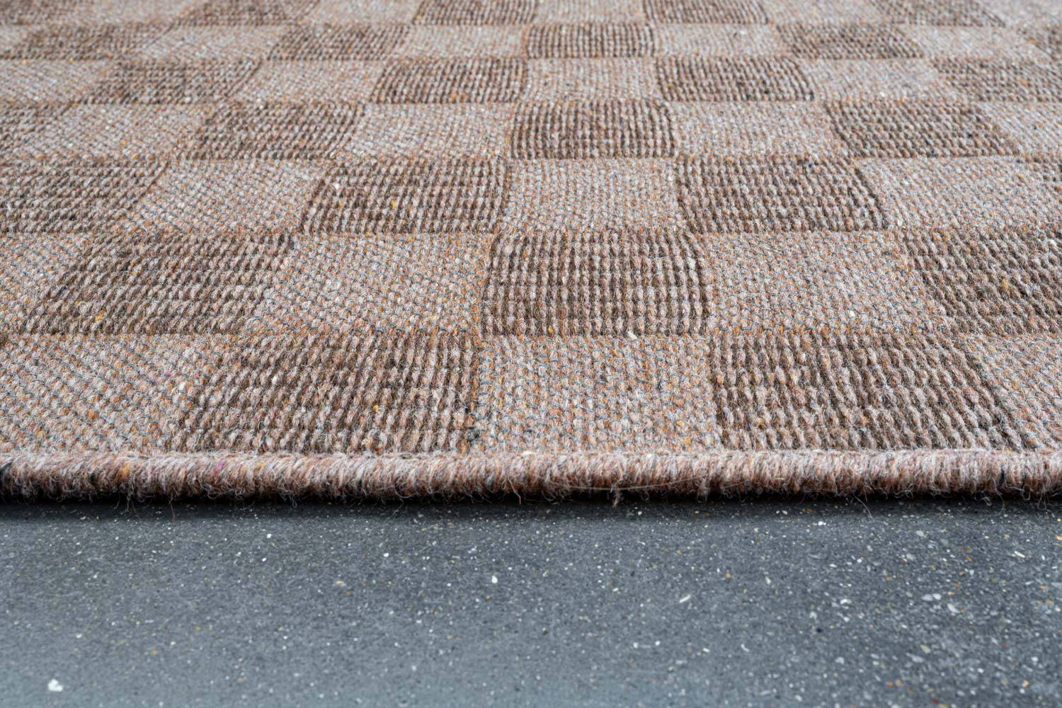 High Line Checkerboard Gold Rug