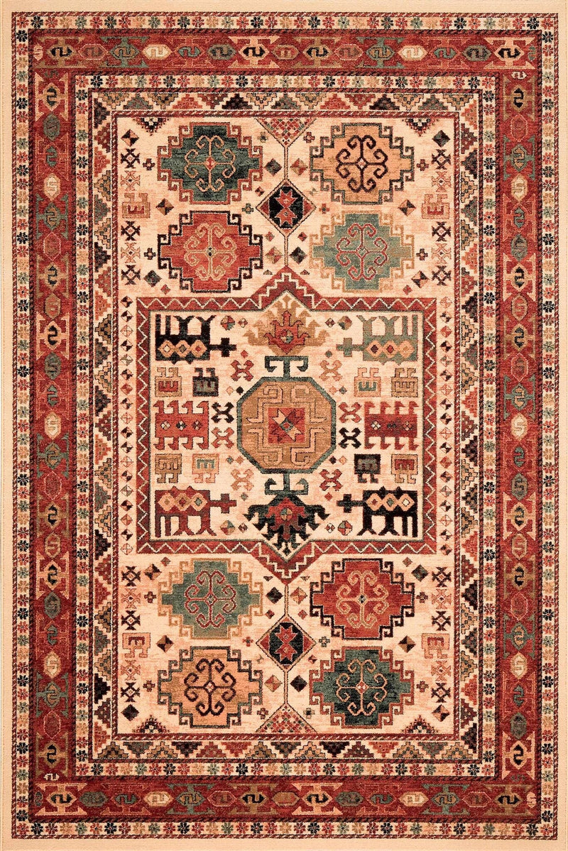 Kashqai Kazak Tribal Cream Rug