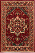 Kashqai Heriz Medallion Red Rug