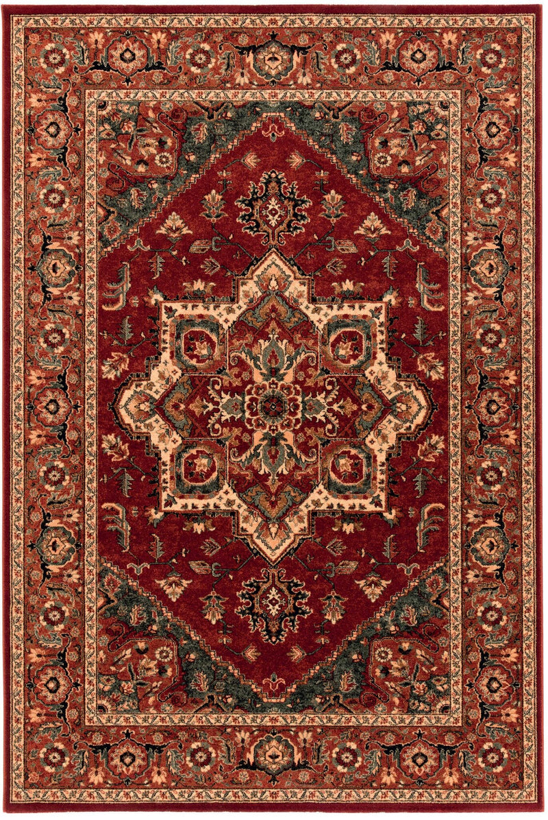 Kashqai Heriz Medallion Red Rug