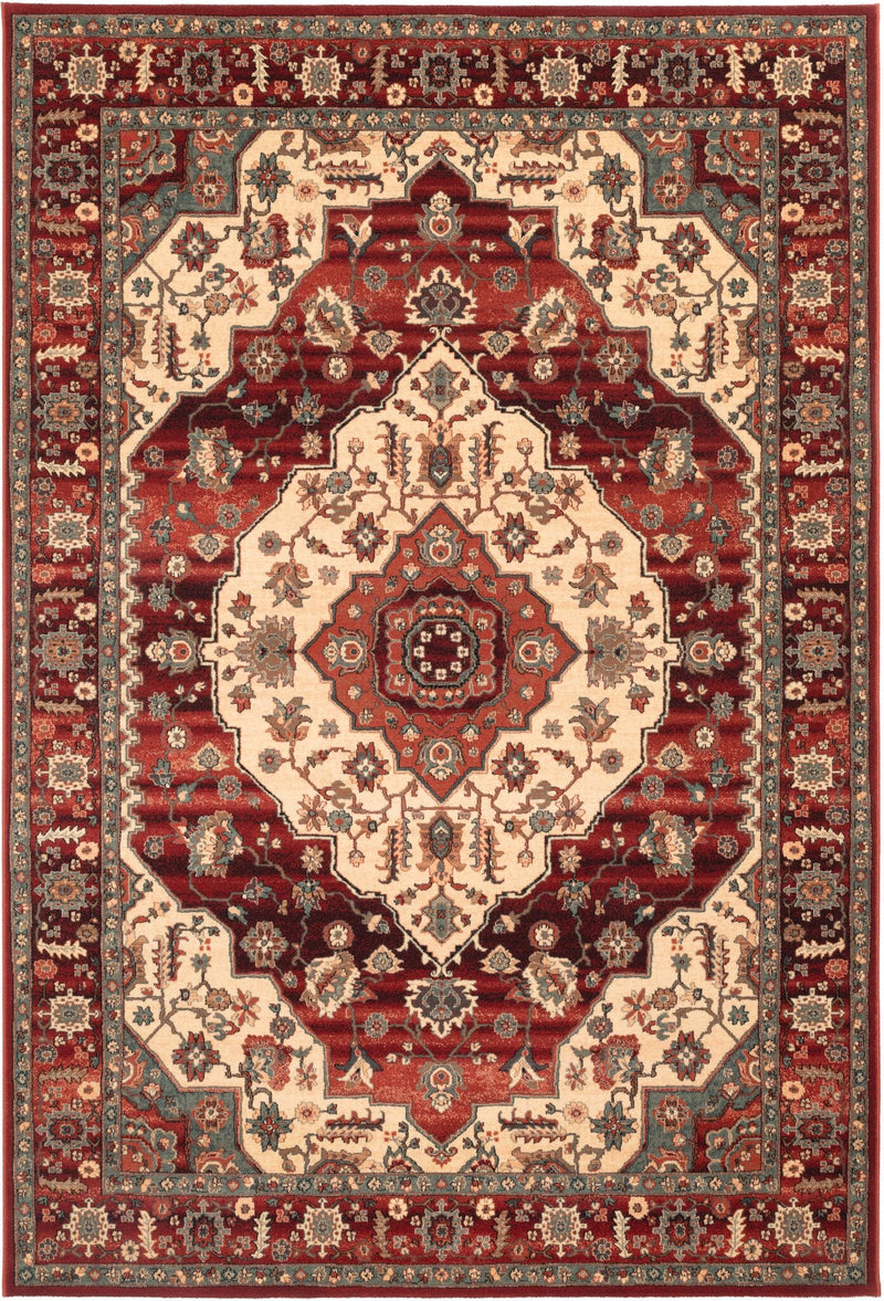 Kashqai Serapi Medallion Cream Rug