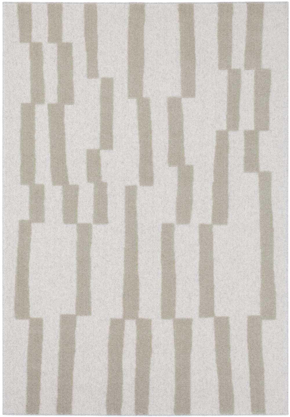 Malmo Broken Stripe Green Rug