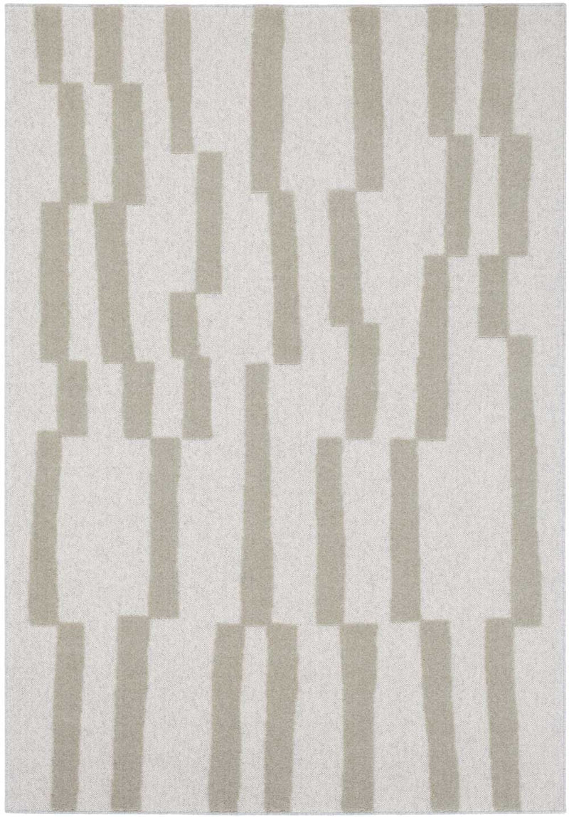 Malmo Broken Stripe Green Rug