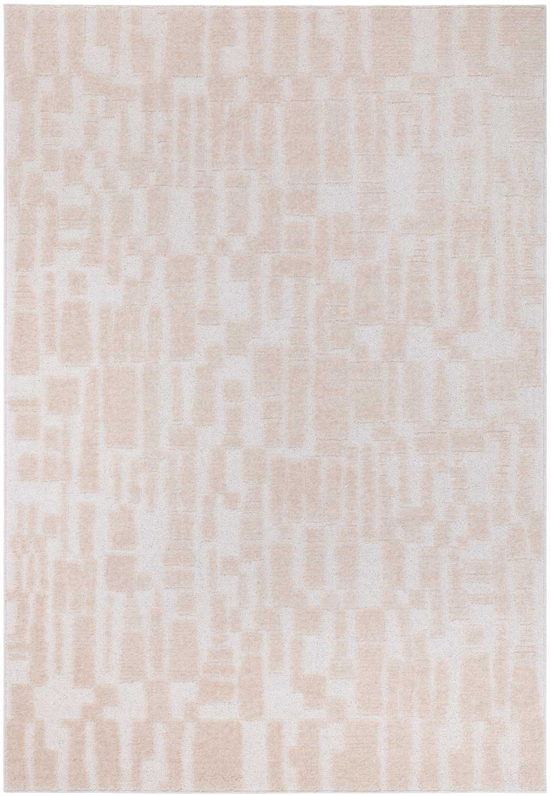 Malmo Blush Abstract Blue Rug