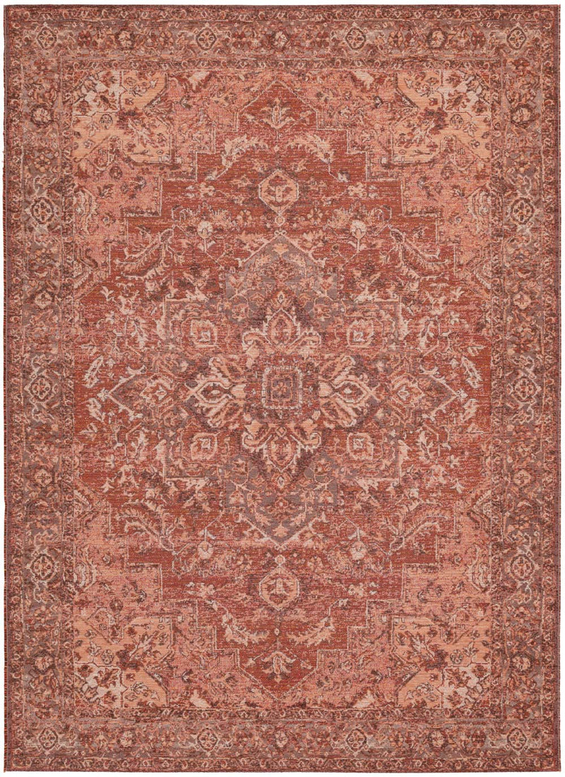 Ziba Vintage Medallion Terracotta Rug