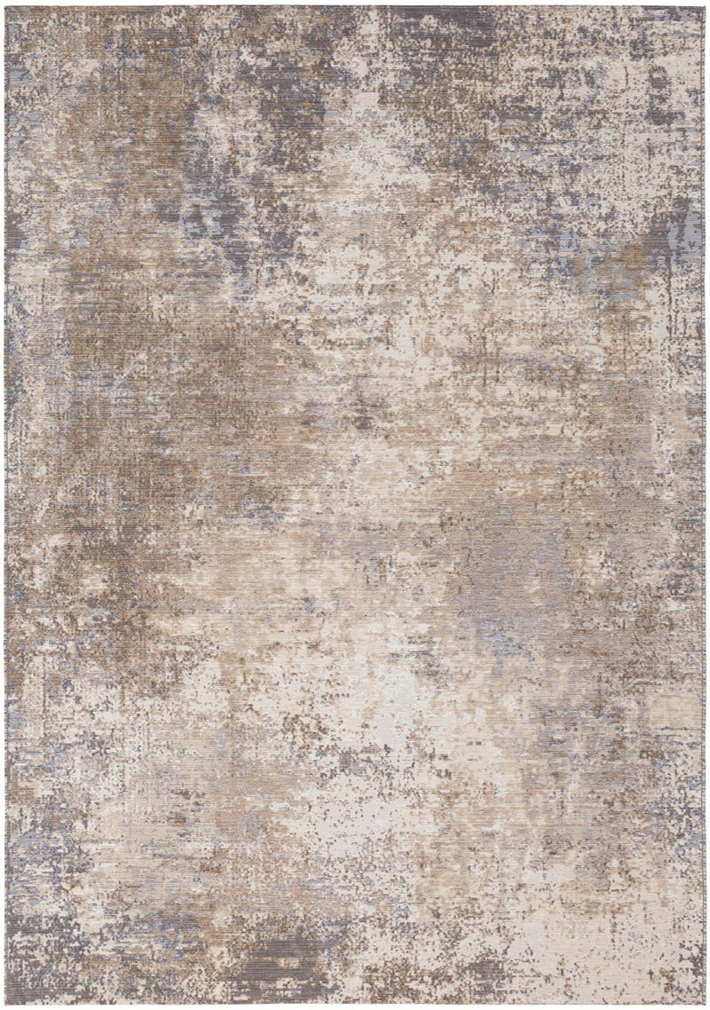 Ziba Distressed Abstract Cream Rug