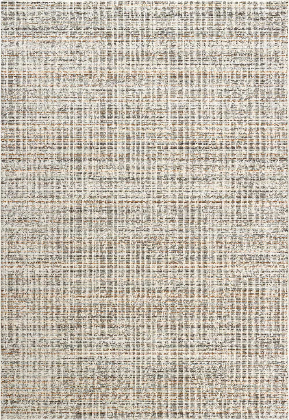 Paprika Heathered Plain Cream Rug