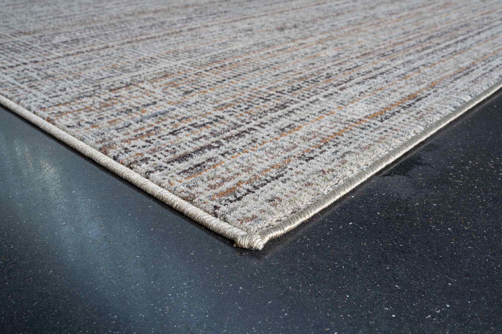 Paprika Heathered Plain Cream Rug