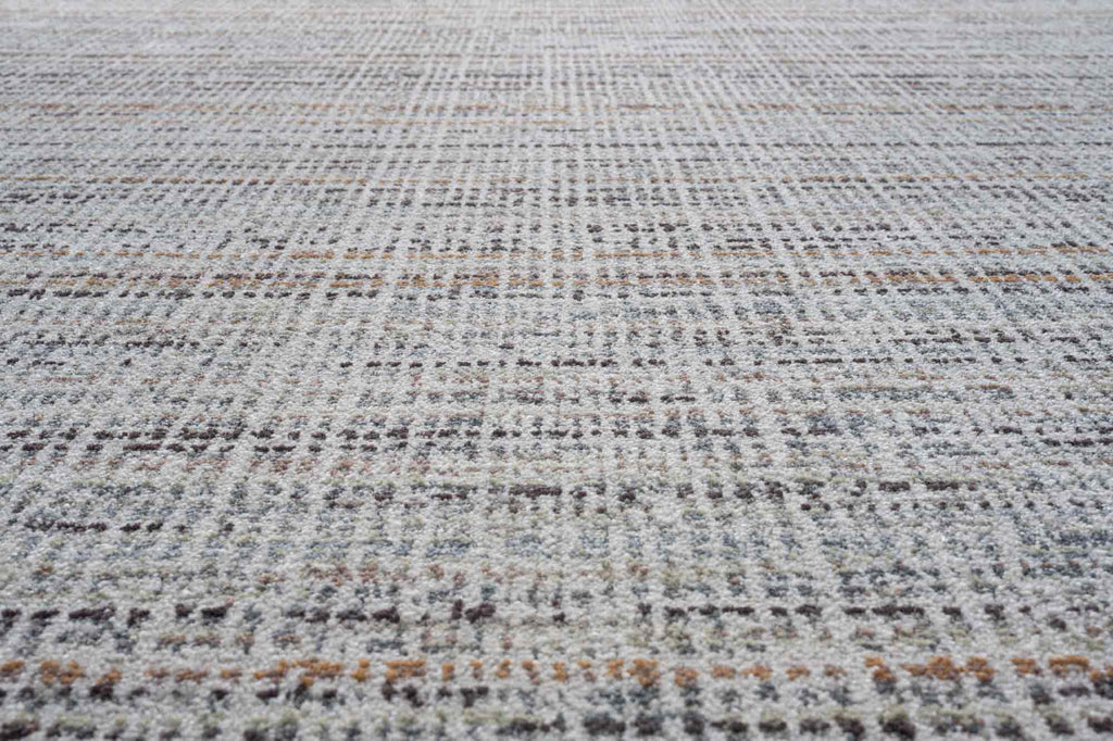 Paprika Heathered Plain Cream Rug