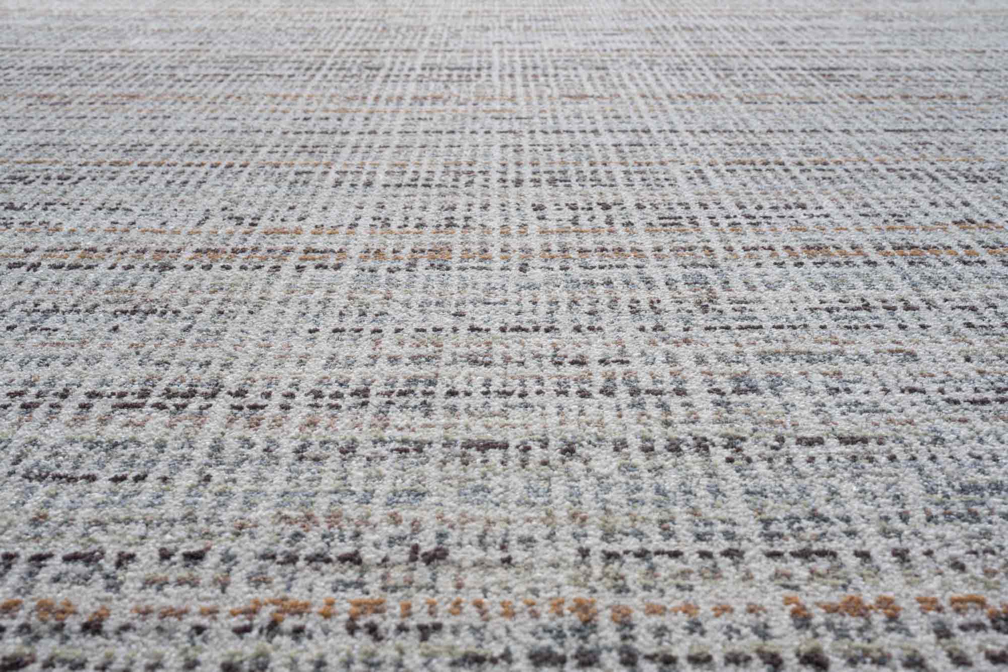 Paprika Heathered Plain Cream Rug