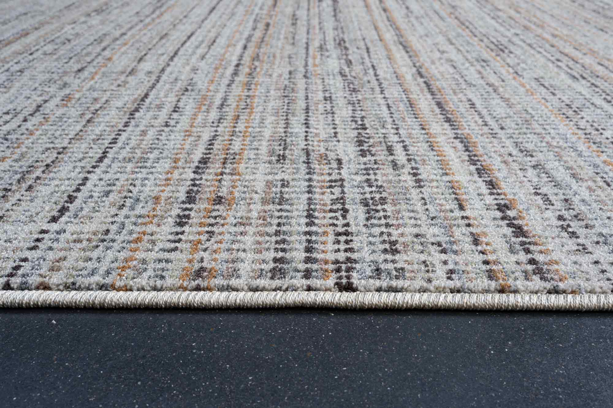 Paprika Heathered Plain Cream Rug